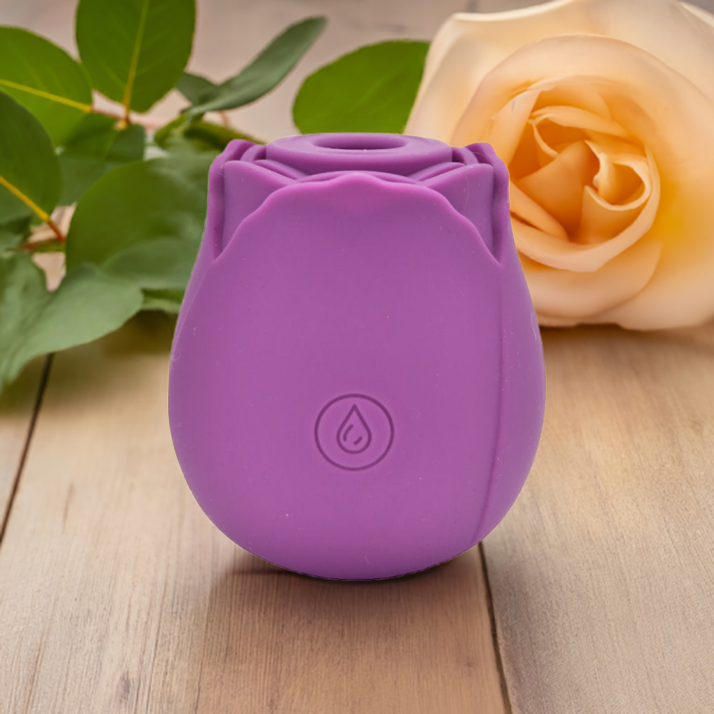 Loving Joy Rose Toy Clitoral Suction Vibrator Purple